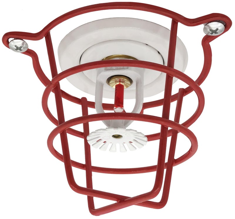 Happy Tree (2 Pack) Red Fire Sprinkler Head Guard Cage Protector Cover for Both 1/2" & 3/4" and for Protecting Flush Mount & Side Wall & Pendent Head Fire Sprinkler Covers for Ceiling - Image 4