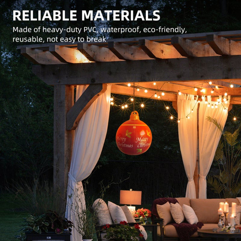 Christmas Inflatable Balloon PVC Xmas Ball Waterproof Ornament Large Size for Yard Decoration Outdoor Wedding Party Christmas New Year - Image 5