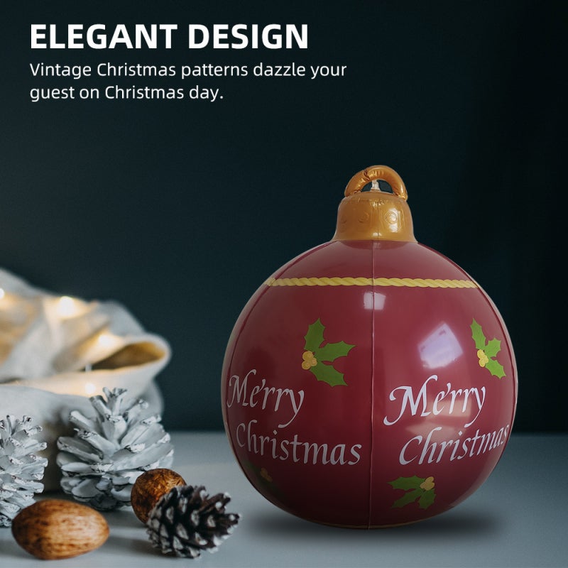 Christmas Inflatable Balloon PVC Xmas Ball Waterproof Ornament Large Size for Yard Decoration Outdoor Wedding Party Christmas New Year - Image 4