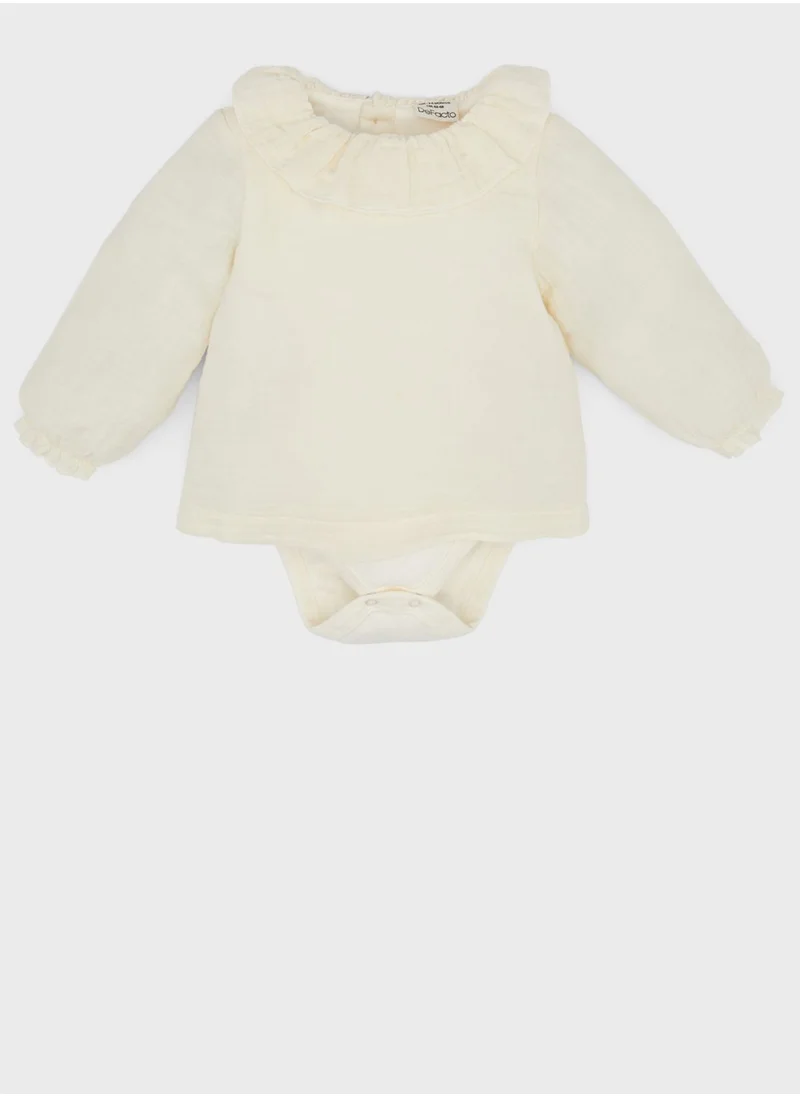 ديفاكتو Baby Girl Long Sleeve Long Sleeve Snap Body