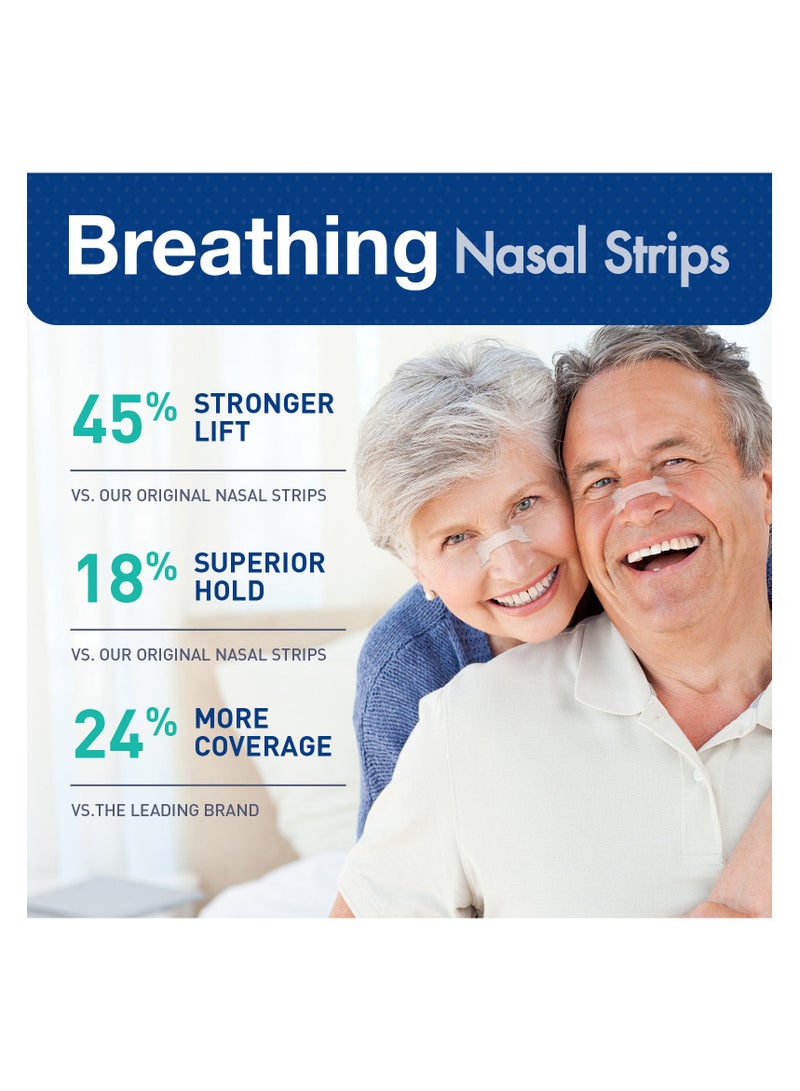 Breathing Nasal Strips Extra Strength Clear – Drug Free, Easy Removal for Sensitive Skin, 44 Strips – Relieves Nasal Congestion, Improves Breathing for Sleep, Exercise & Travel - Image 3
