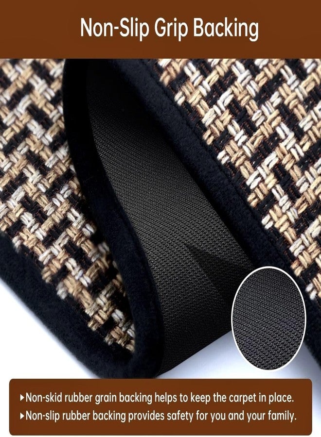 eqivei Kitchen Rugs and Mats Non Skid Washable Set of 2 PCS, Absorbent Runner Rugs for Kitchen, Front of Sink, Kitchen Mats for Floor, 17.3"x 47"+17.3"x 29" (Black) - Image 5