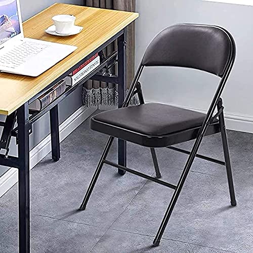 overa Comfortable Rest Chair Foldable Chair Sturdy Steel Frame Comfortable Cushion Seat Foldable Chair Easy to Store Chair Conference Chair Computer Chair Office Supplies - Image 1