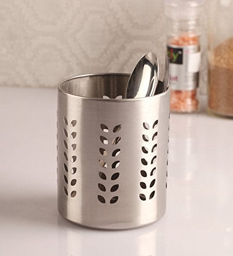Dynore Stainless Steel 3 Pcs Table Combo- Napkin Holder, Tooth Pick Holder and Cutlery Holder - Image 2