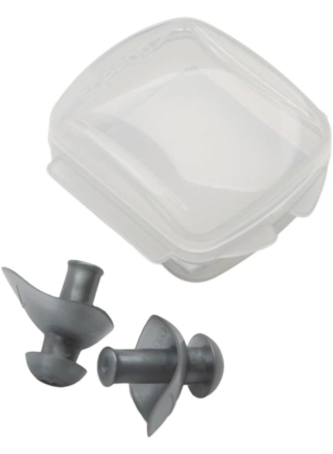Speedo Ergo Earplug - Grey Swimming Earplugs with Reusable Case - Image 1