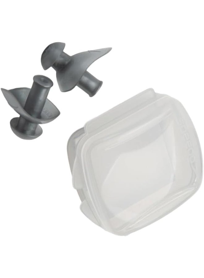 Speedo Ergo Earplug - Grey Swimming Earplugs with Reusable Case - Image 2