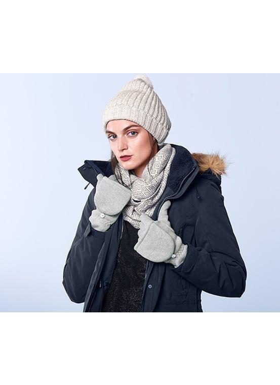 Tchibo Knitting Polar Shawl, Grey Multi  - Image 4