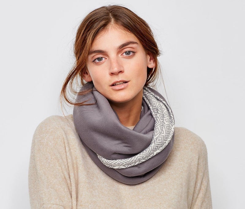Tchibo Knitting Polar Shawl, Grey Multi - Image 2