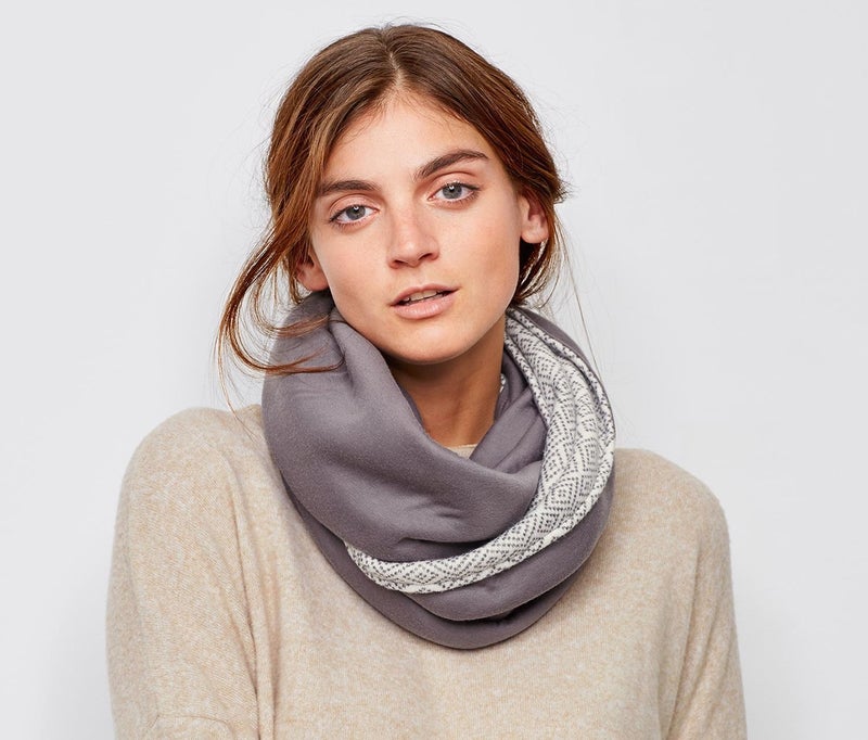 Tchibo Knitting Polar Shawl, Grey Multi - Image 3