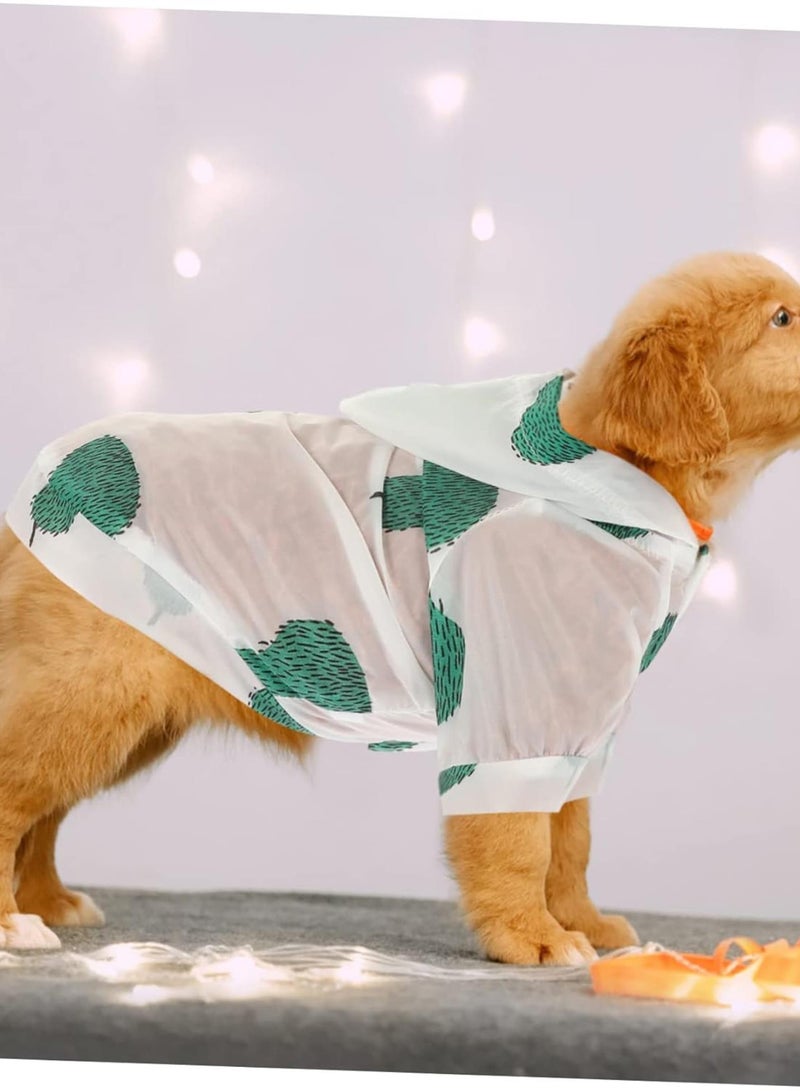 GGOOT Pet Sun Protection Clothing Vest for Dogs Snout Pets Product Puppy Coats Dog Sweater Sun Hat for Dogs outside Support Cute Dog Cloak Apparel Thick Outdoors Spark Hoodie Polyester  - Image 4