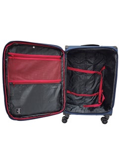 Track Lightweight Soft Shell Luggage Set of 3 Expandable Suitcase - Trolley Bags for Travel with 4 Double Wheels & TSA Lock  - Image 5
