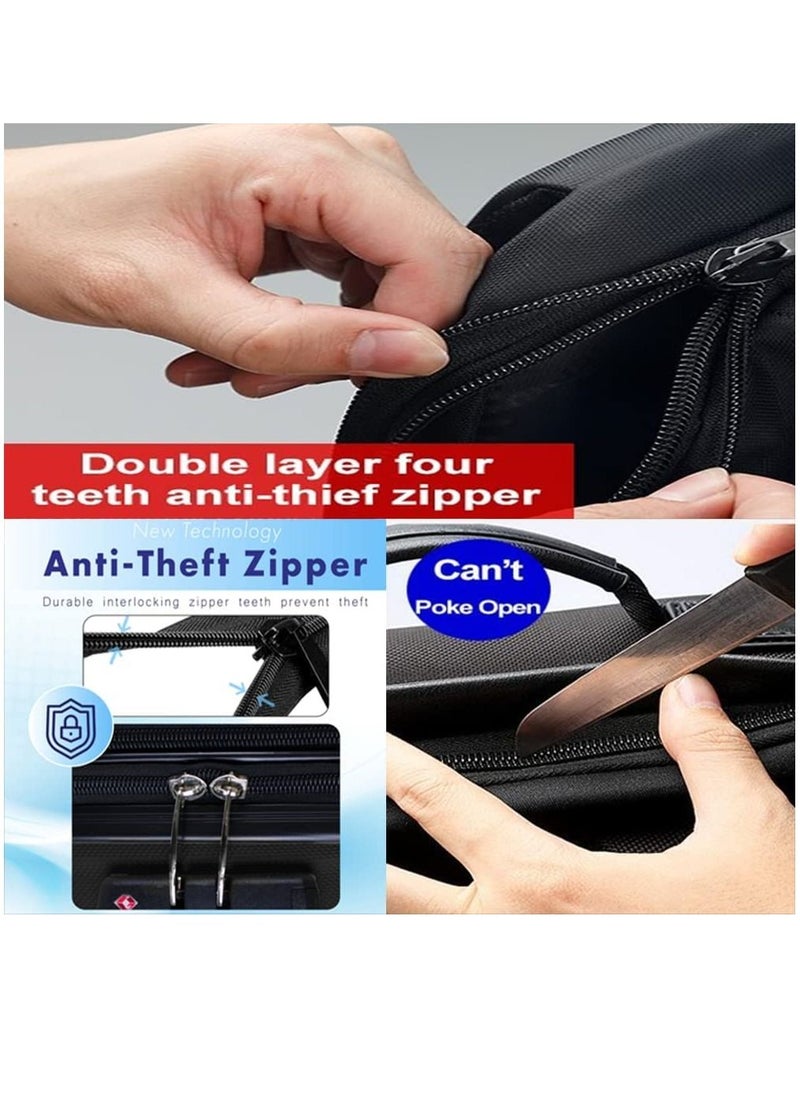 Track - Lightweight Soft Shell Luggage Set of 3 Expandable Suitcase - Trolley Bags for Travel with 4 Double Wheels & TSA Lock - Image 1