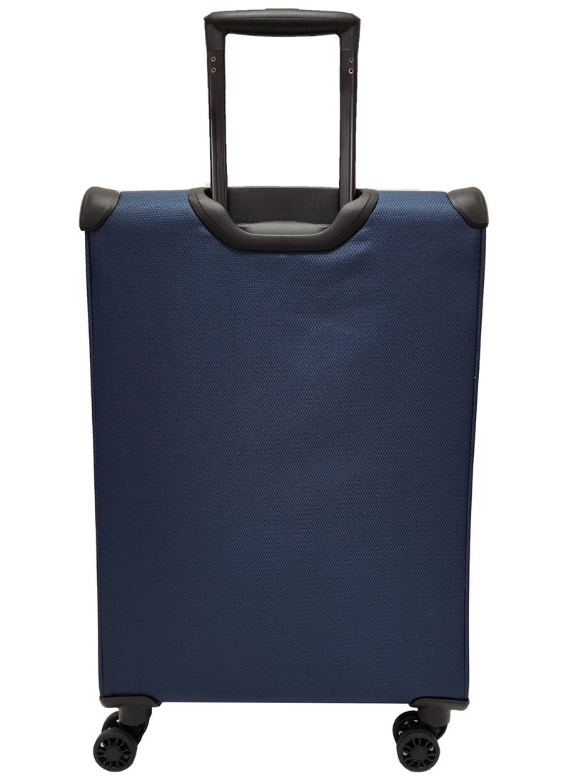 Track - Lightweight Soft Shell Luggage Set of 3 Expandable Suitcase - Trolley Bags for Travel with 4 Double Wheels & TSA Lock - Image 1