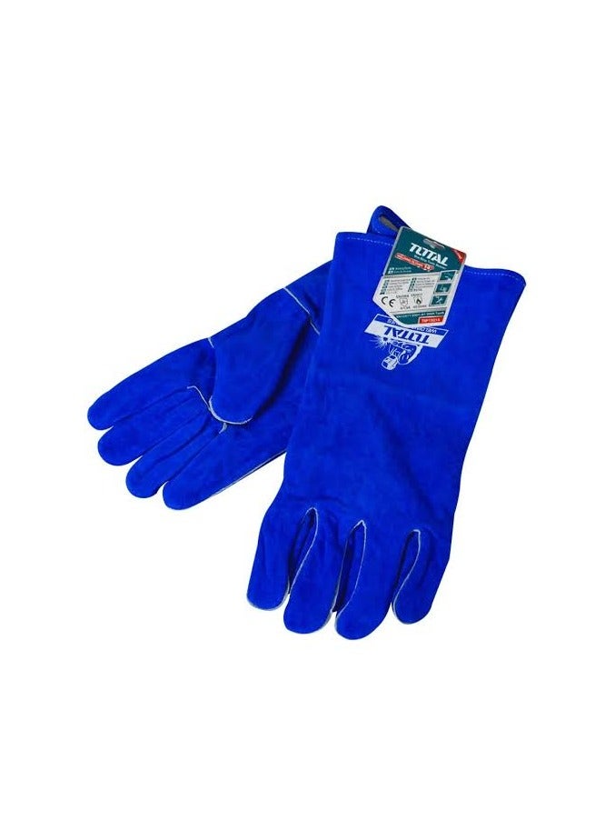 TOTAL 14-inch blue welding gloves - Image 2