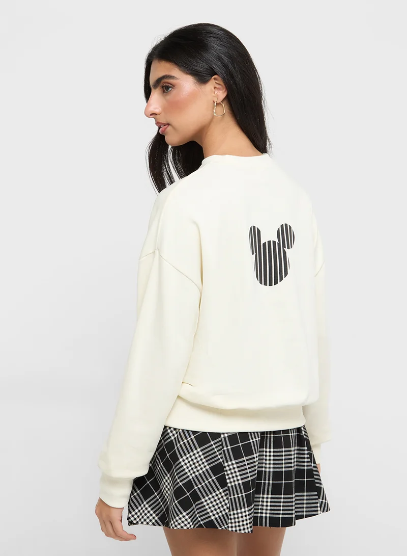 Disney Mickey & Friends Oversize Graphic Sweatshirt