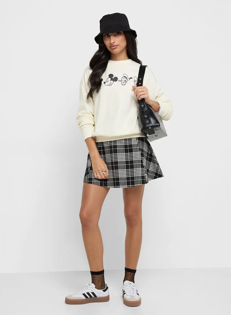 Disney Mickey & Friends Oversize Graphic Sweatshirt