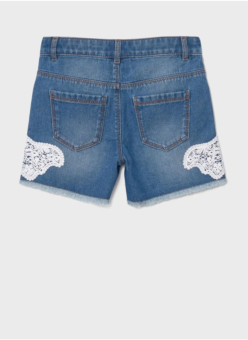 LC WAIKIKI Kids Lace Detailed Shorts