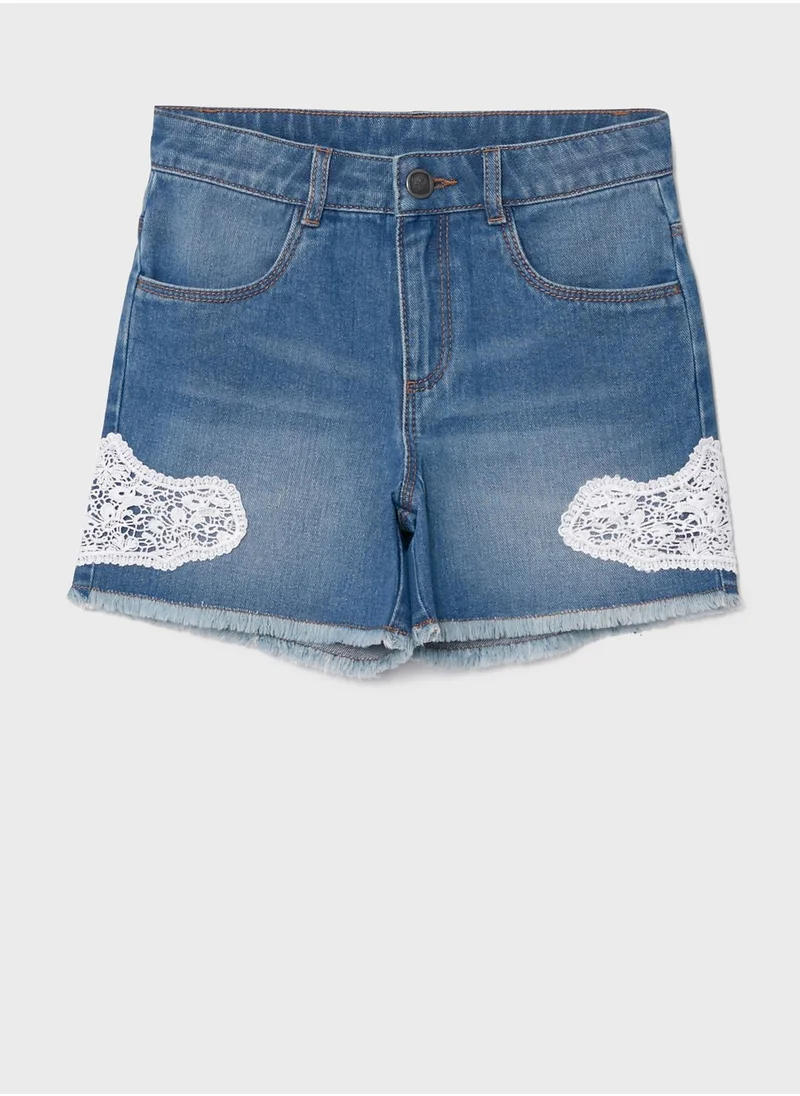 LC WAIKIKI Kids Lace Detailed Shorts