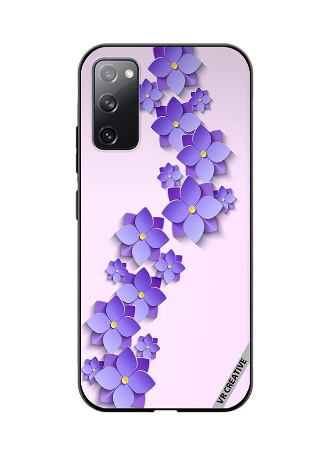 VR CREATIVE Protective Case Cover For Samsung Galaxy S20 FE 5G Flower Design Multicolour - Image 1