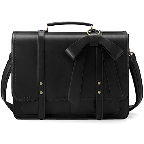 ECOSUSI Women Briefcase PU Leather Laptop Bag College Satchel fit 15.6" Laptop - Image 1