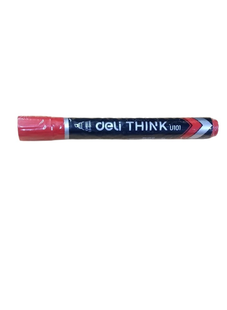 Deli Think U100 Permanent Marker Red Bullet Point