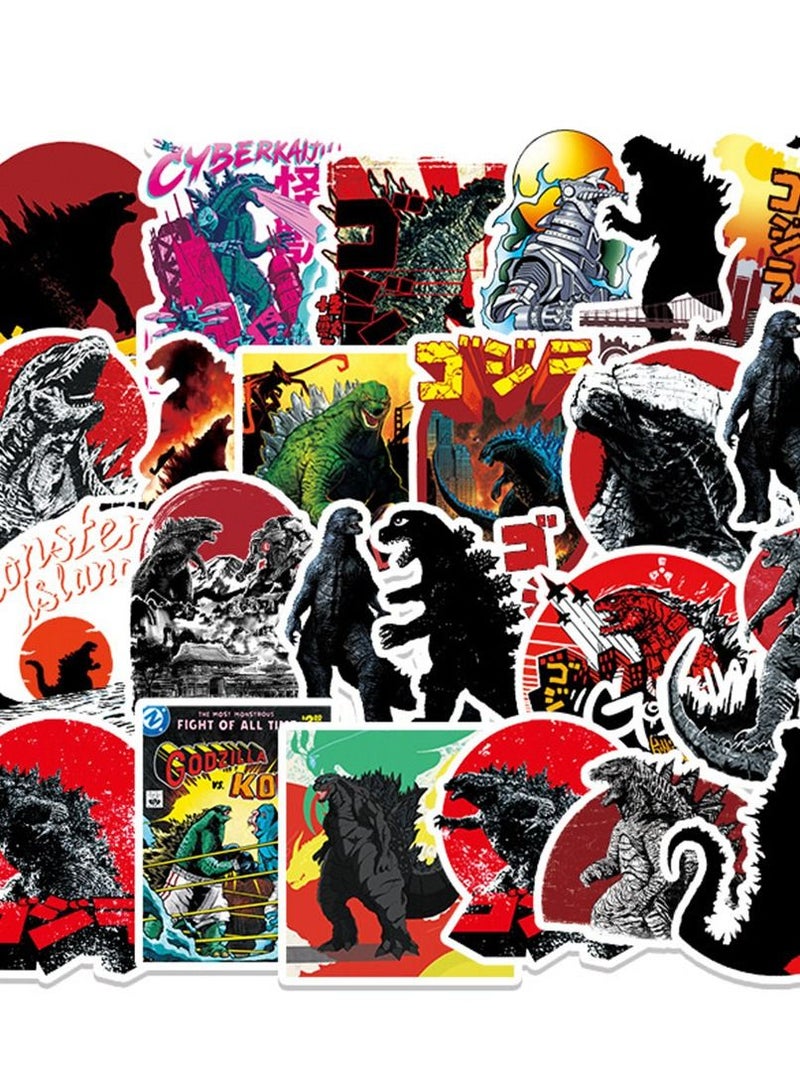 general 50-Piece Godzilla Cute Vinyl Waterproof Sticker