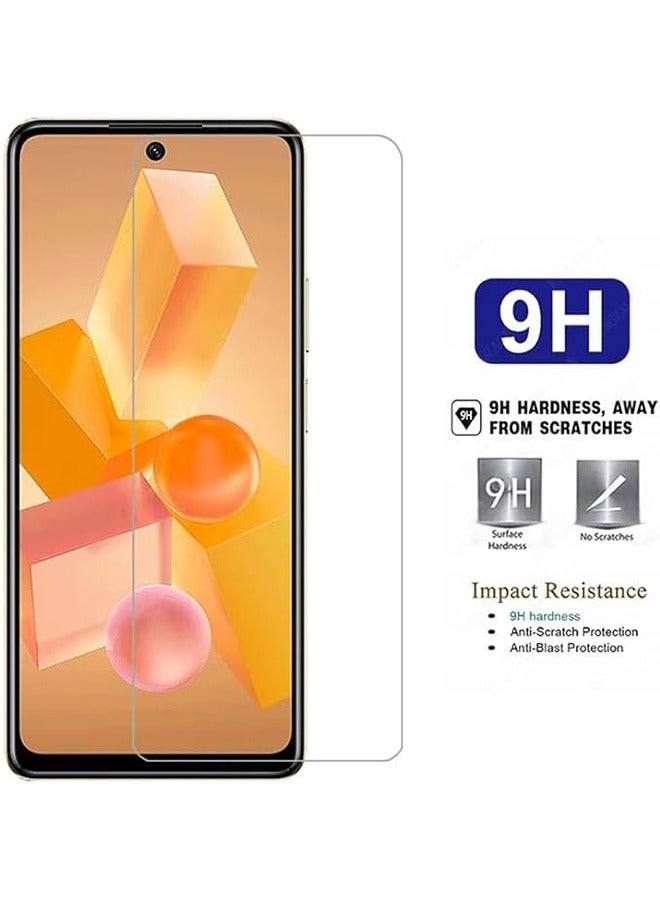 Infinix Hot 40 Pro Screen Protector, 9H Tempered Glass Screen Protector for Infinix Hot 40 Pro, 2.5D Full Coverage Bubble-Free Tempered Film, Anti-Scratch Film - Image 4