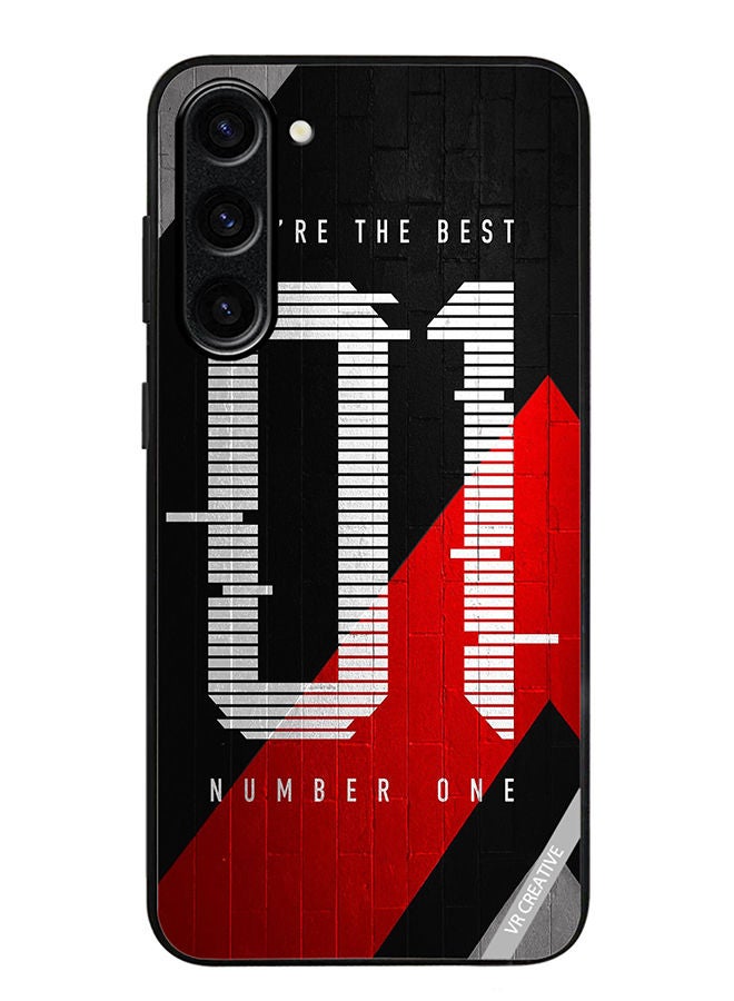 VR CREATIVE Protective Case Cover For Samsung Galaxy S23 Number One Design Multicolour - Image 1