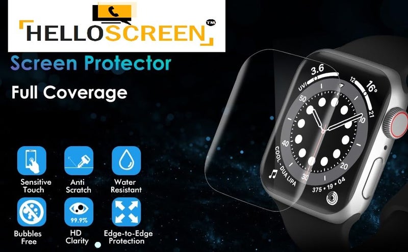 HELLOSCREEN 9H Screen Protector Flexible TPU Screenguard For BEAT XP UNBOUND+ [1.8 inch] Smartwatch (2 Pack) - Unbreakable Hydrogel TPU Film [ Not A Tempered Glass] - Image 2