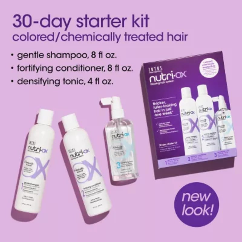 NUTRI-OX Starter Kit for Color-Treated Thinning Hair | Thicker, Fuller-Looking Hair | Peppermint | Clinically & Dermatologically Tested | 30 Day Supply - Image 2