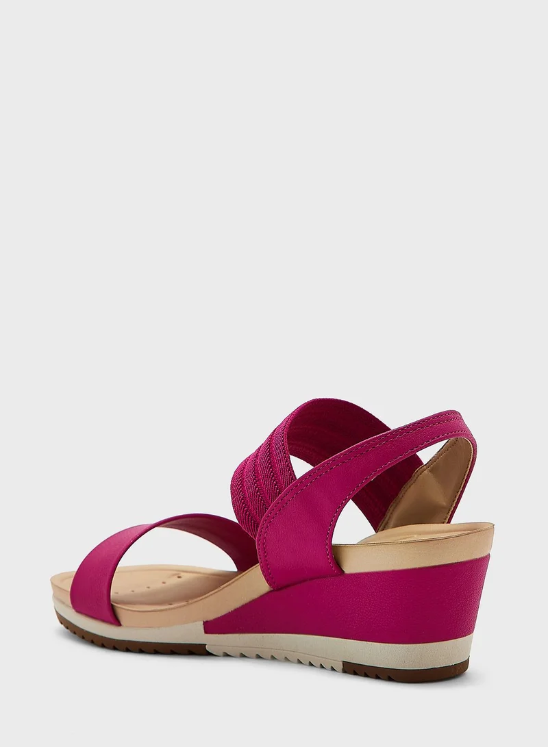 MODARE Multi Strap Wedge Sandals