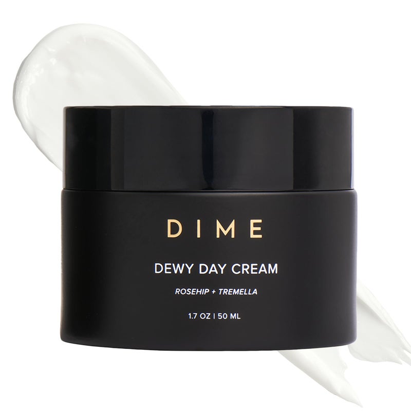 DIME Beauty Dewy Day Cream, Morning Face Moisturizer with Rosehip Oil and Tremella Snow Mushroom, 1.7 oz / 50 ml - Image 1