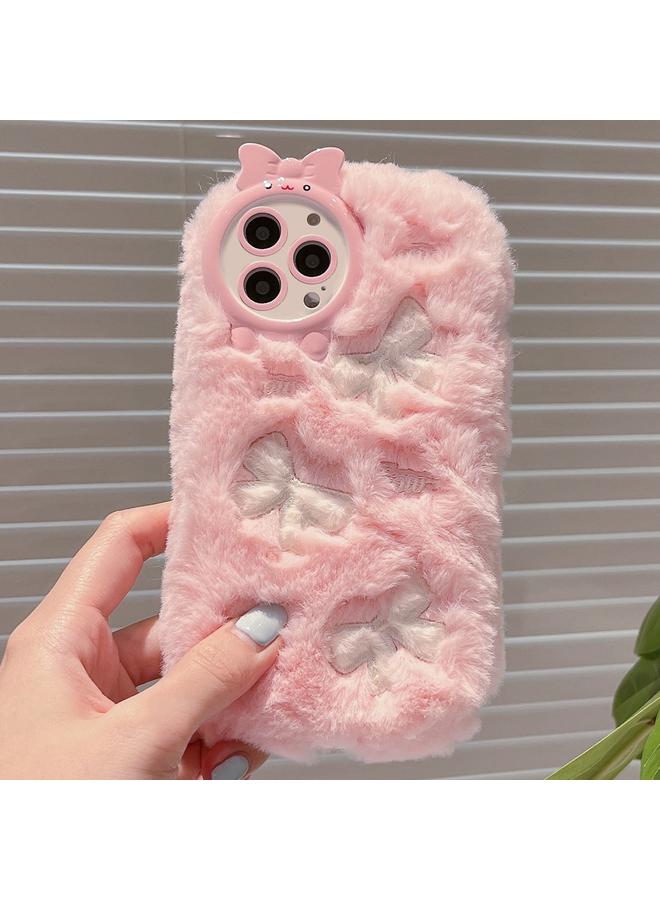 erorex Case For iPhone 16 Pro Max Embroidered Plush TPU Phone Case - Image 1