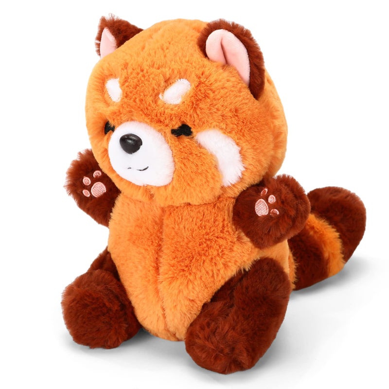 Riuhot Red Panda Stuffed Animal Cute Plush Toy Plushie Christmas Birthday Valentines Day Gift for Girlfriend Kids 9 Red Panda Stuffed Animals - Image 2