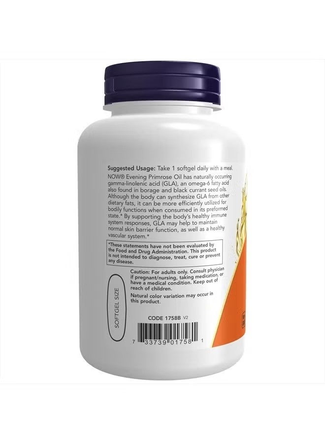 ناو NOW Supplements, زيت زهرة الربيع المسائية 1000 مجم، معصور على البارد، خالي من الهكسان، تركيبة نباتية، 90 كبسولة هلامية نباتية - Image 3