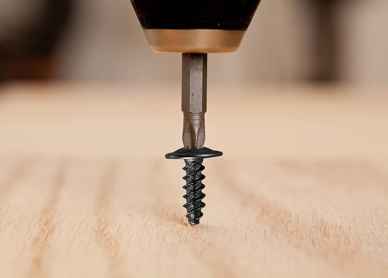 Wensilon Store #8 Black Truss Head Wood Screws Quick Metal Self Tapping Zinc Oxide Assortment Kit - Image 4