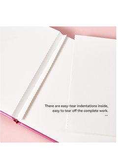 Excefore Portable Watercolor Paper, Hot Press Watercolor Journal,50% Cotton 140 lb/300gsm 20 Sheets 7.6’’ x 5.3’’ Travel Art Journal for Beginners and Artists  - Image 4