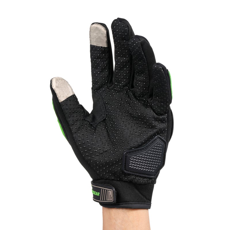 Motorcycle Gloves for Men Women Motorbike Anti-Slip Breathable Touchscreen Gloves with Knuckle Protection for Riding, Road Racing, Cycling, Black and Red L - Image 3