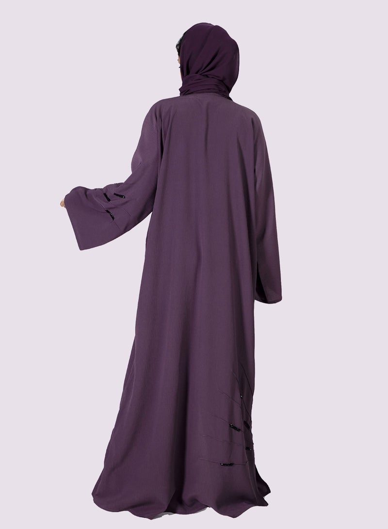 سارة أرابيا سارة العربية عارضة مضلع الجبهة المفتوحة العباءة - Image 3