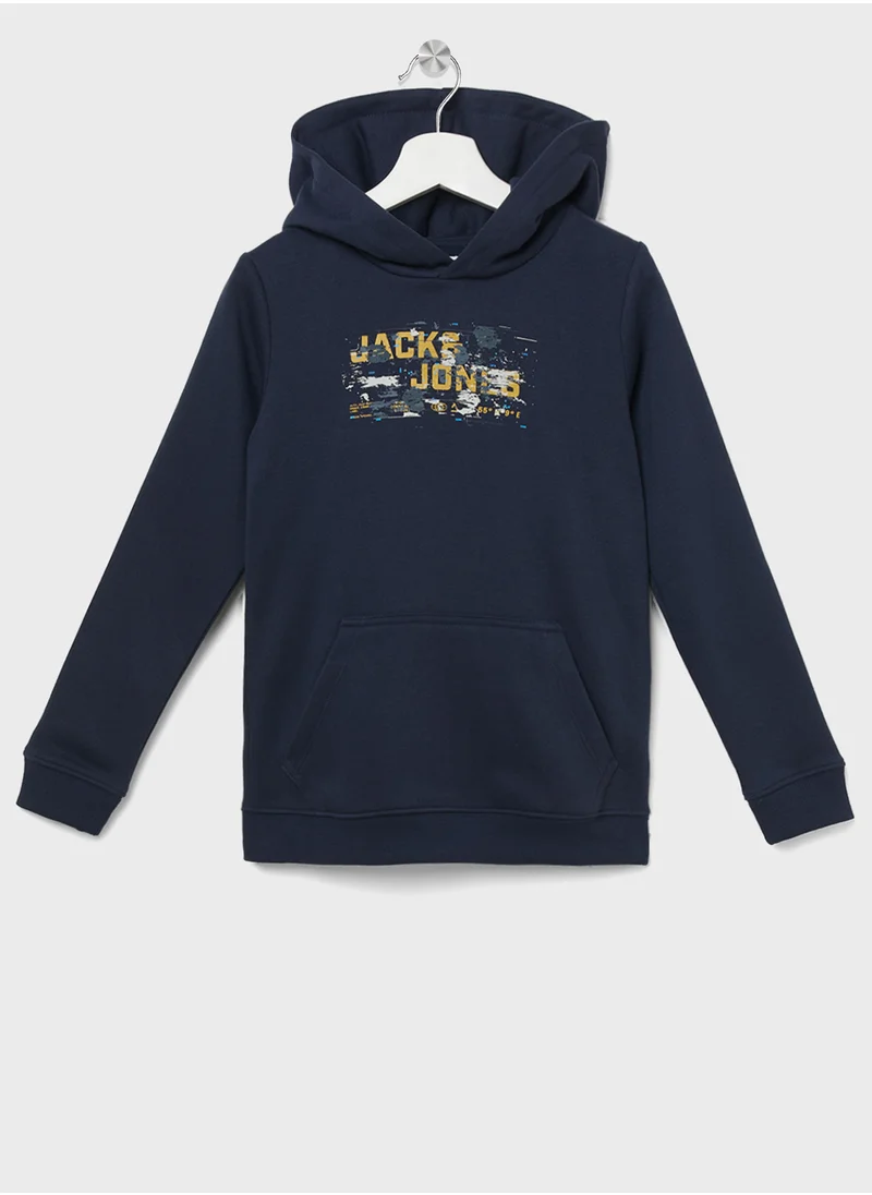 جاك وجونز جونيور Youth Pocket Detail Hoodies