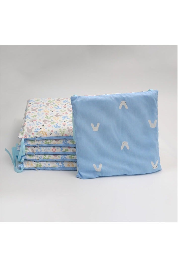 L&E 6Pcs Soft Cotton Rectangle Surround Pads for Boys Girls, Toddler Bedding Set, Soft Breathable Anti-Collision Fence Pads for Crib, Printed Crash Barrier for Kids Home Decor Gifts - Image 2