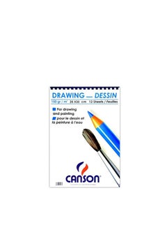 canson drawing sketch / 25 * 35 / White pages / 12 sheets