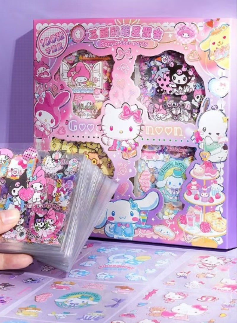 Hello Kitty 100 Sheets Decorative Sticker for Journal or Room Decoration - Image 1
