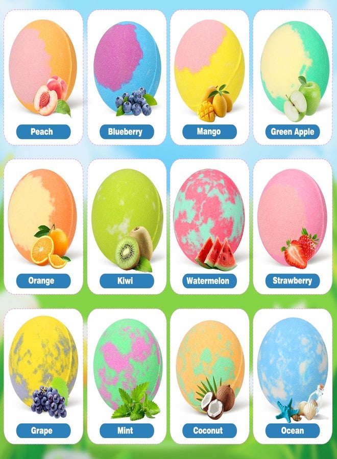 Excalla Bath Bombs for Kids with Toys Inside for Girls Boys, 12 Pack Kids Bath Bombs with Surprise Dog Pretend Playset, Handmade Bubble Bath Fizzies Birthday Christmas Gift Set - Image 3