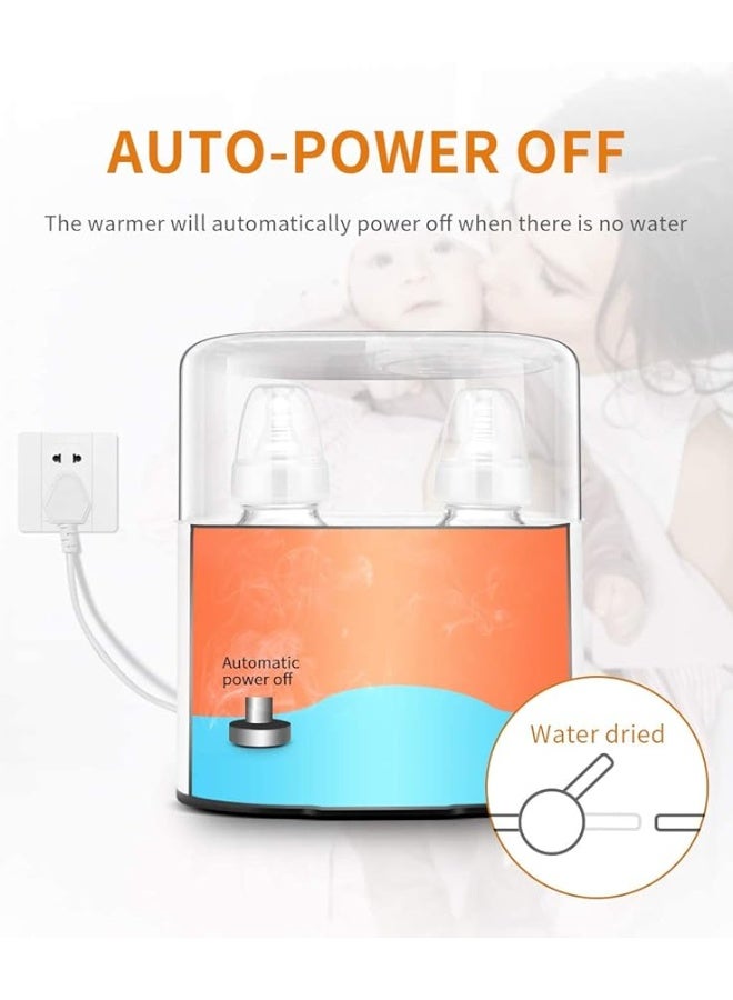 ستيم سخان حليب الاطفال، سخان حليب الثدي، , و جهاز معقم لزجاجات الاطفال، سخان الطعام، اذابة حليب الثدي، تحكم ذكي في درجة الحرارة، زجاجة مزدوجة سخان حليب الاطفال (ابيض) - Image 5