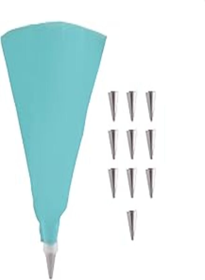 Candy Cream Silicone Decoration Bag, Light Blue Worl-445