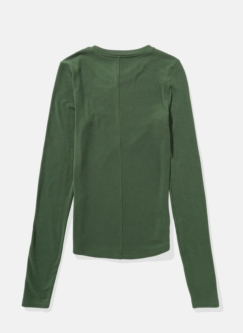 American Eagle Logo Graphic Crew Neck T-Shirt