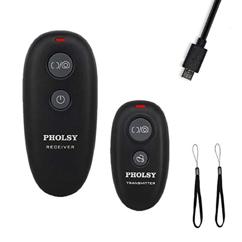 PHOLSY Camera Remote Wireless Shutter Release Control Compatible with Canon R100 R8 R6ii R7 R10 90D 250D 850D 6Dii 7Dii G1Xiii; for Olympus OM-1, EM1X, EM1 II; for Fuji GFX50SII, XT3, XT4, XT5, XT30 - Image 1