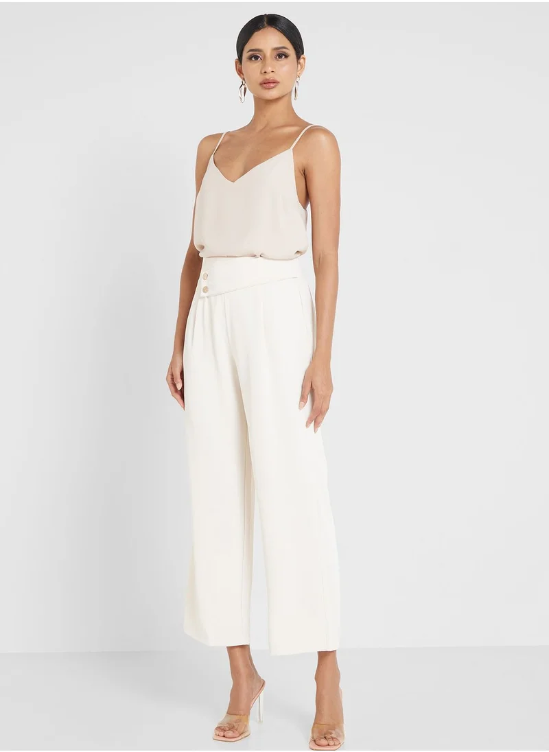 ELLA High Waist Front Pleat Detail Pants