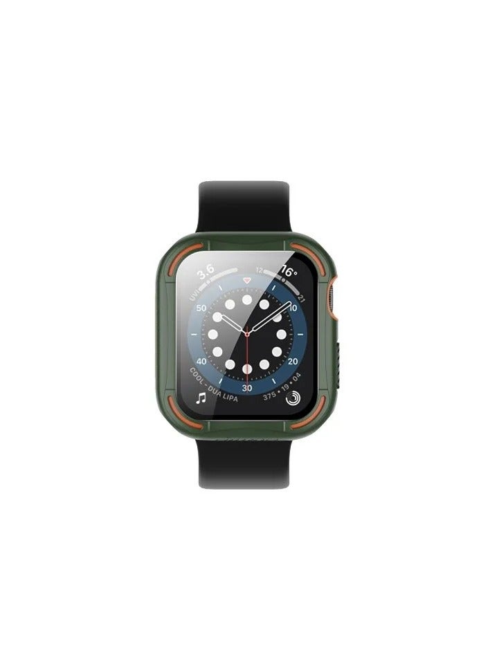 نيلكين غطاء Nillkin CrashBumper لساعة Apple Watch سيريز 4/5/6/SE (مقاسات 41مم/44مم/45مم) – أخضر برتقالي - Image 1
